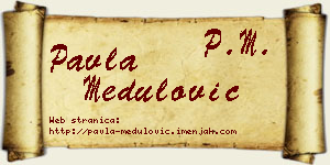Pavla Medulović vizit kartica